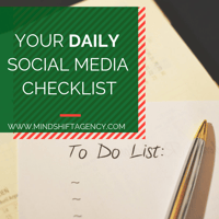 your daily social media checklist