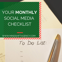 your monthly social media checklist