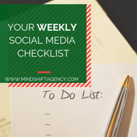 your weekly social media checklist